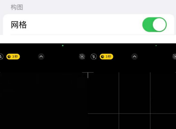 临江苹果手机维修网点分享iPhone如何开启九宫格构图功能