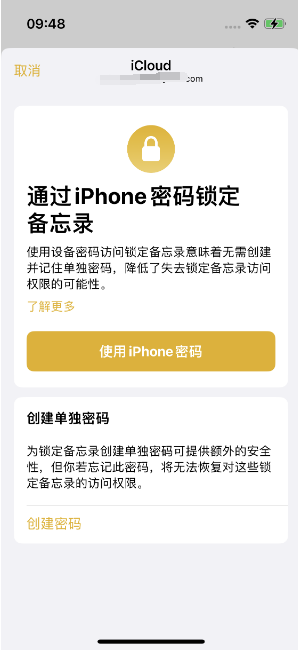 临江苹果14维修店分享iPhone 14备忘录加密方法教程 