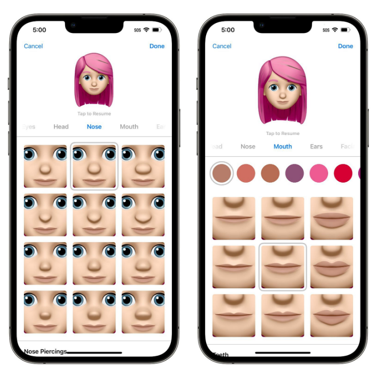临江苹果手机维修分享​iOS 16中的拟我表情有了哪些变化和升级 