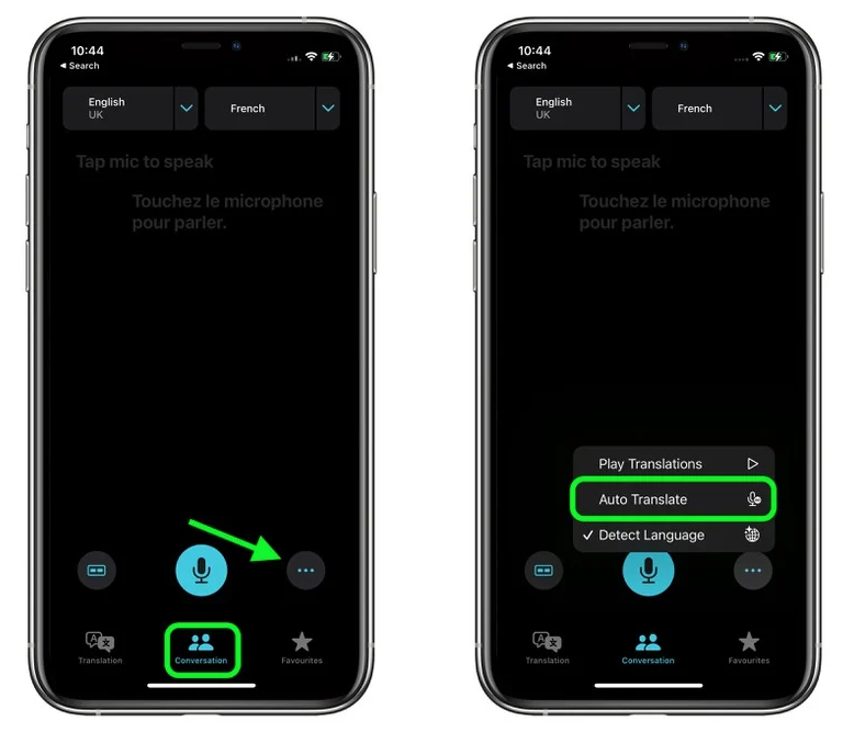 临江苹果手机维修分享iOS 15 “翻译” App 新改进 