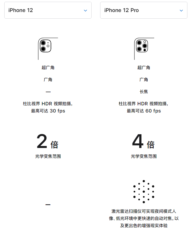 临江苹果手机维修分享苹果 iPhone 12 与 iPhone 12 Pro 选哪款 